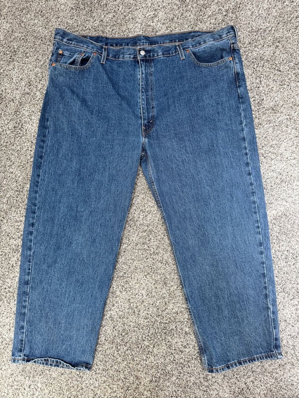 Levi’s 550 Relaxed Fit Men’s Jeans W50 L30 Blue Medium Wash Straight Leg Denim